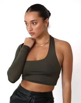 Ryleigh Crop Top (Burnt Olive)