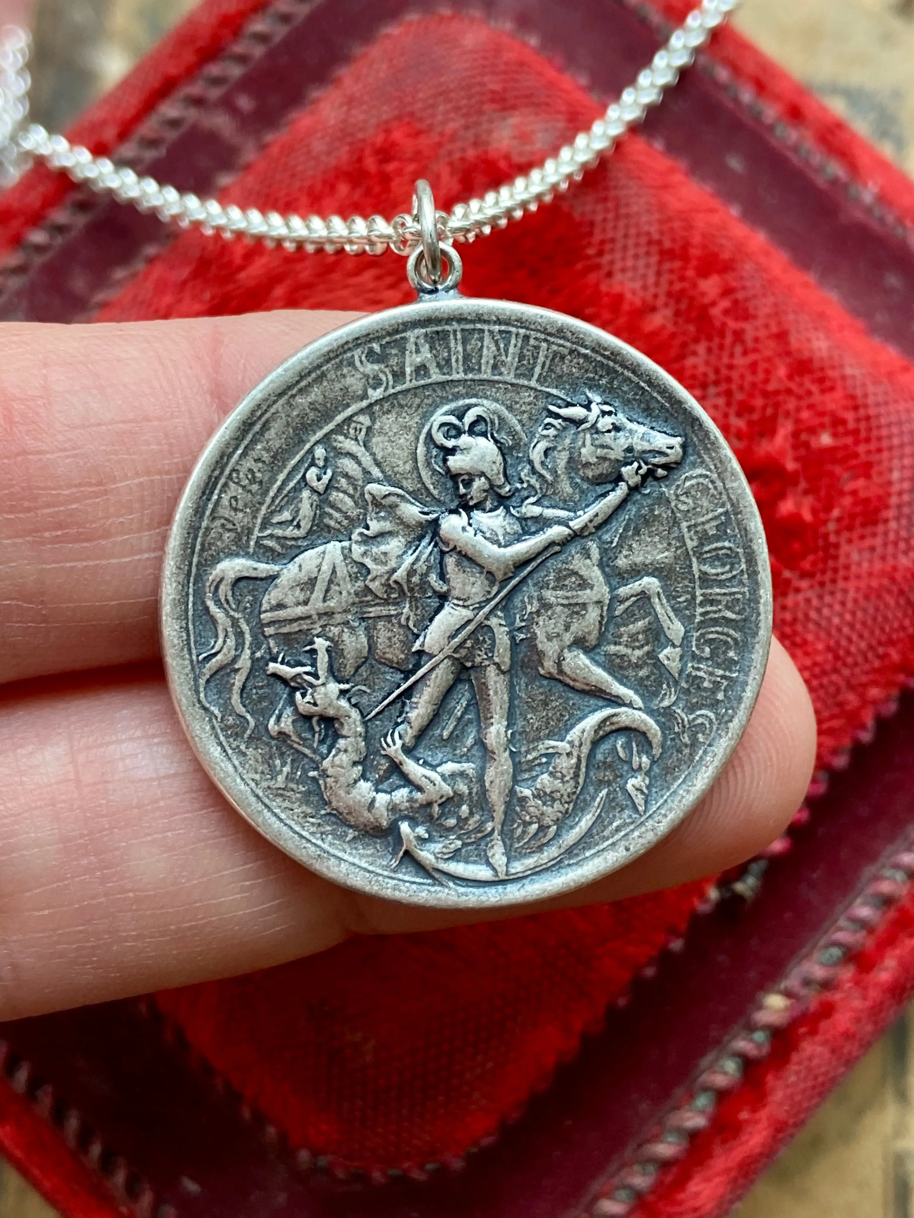 Saint George Medal Necklace