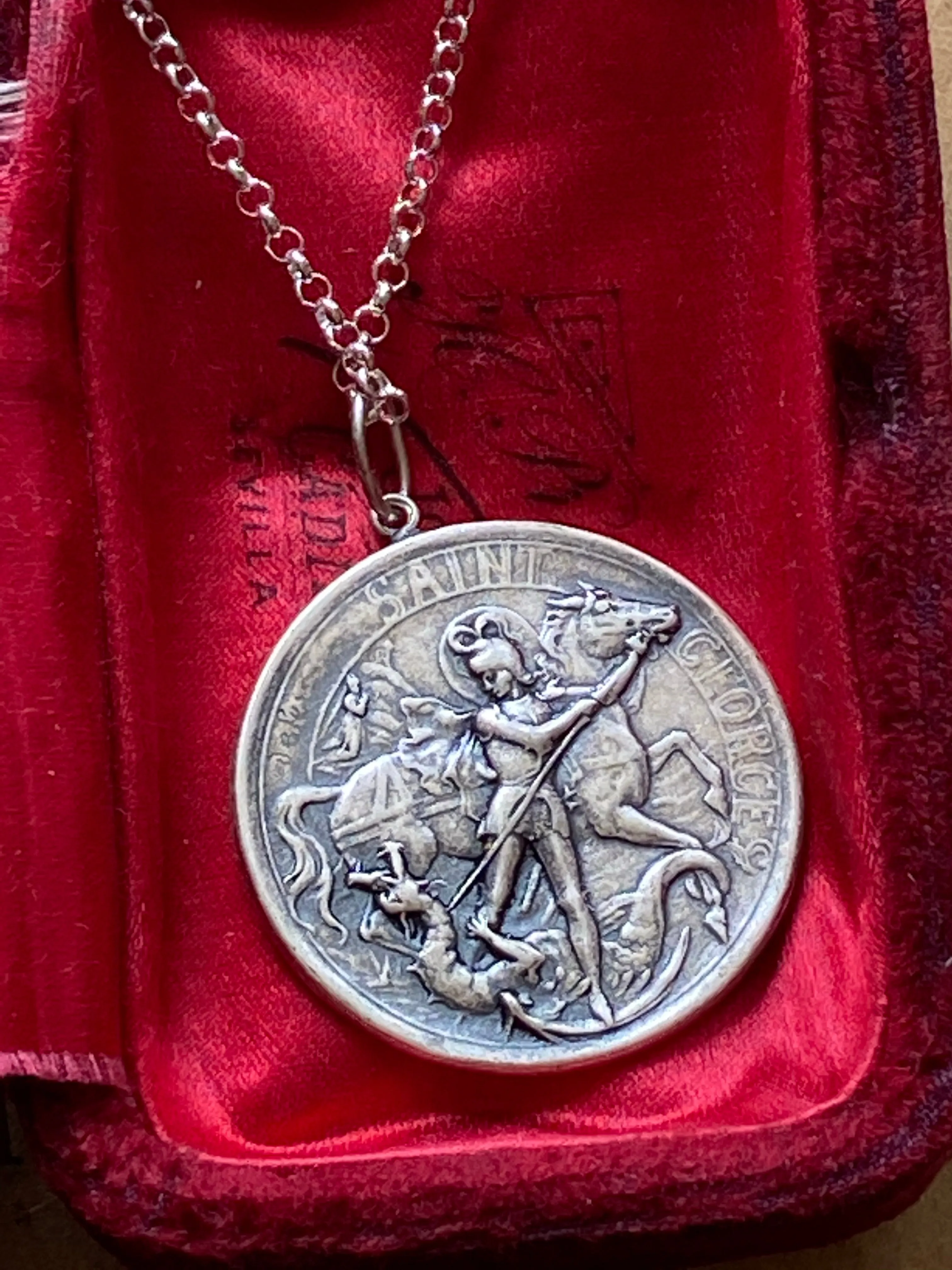 Saint George Medal Necklace