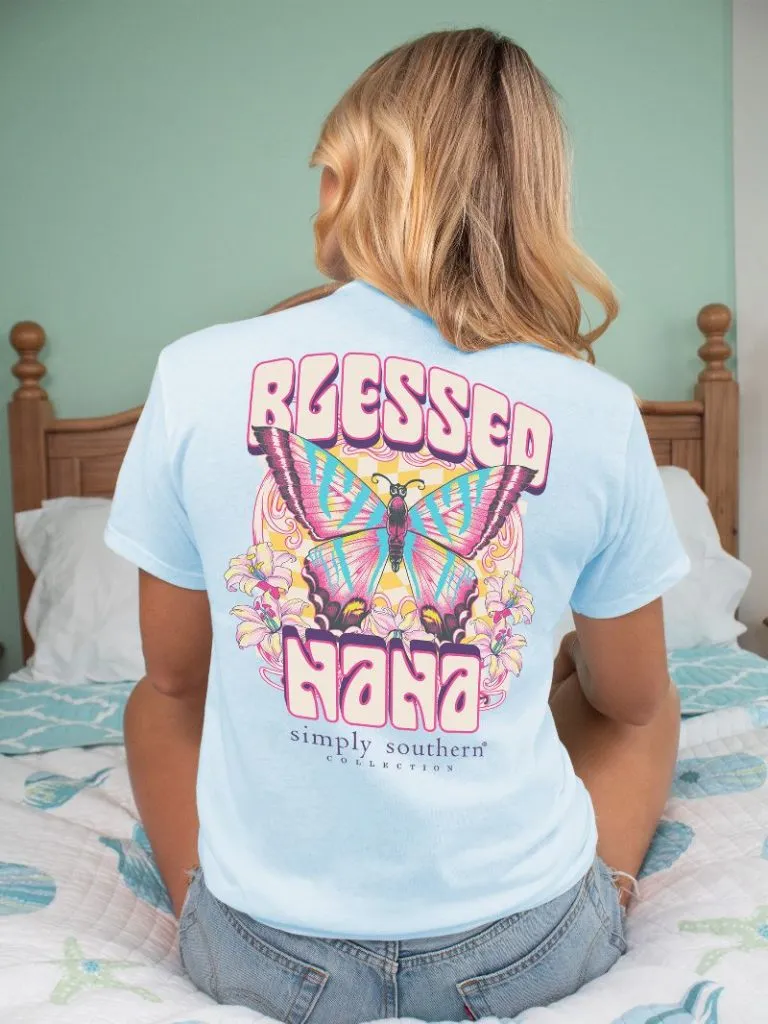 Simply Southern Retro Rock 'Blessed Nana' Butterfly Tee