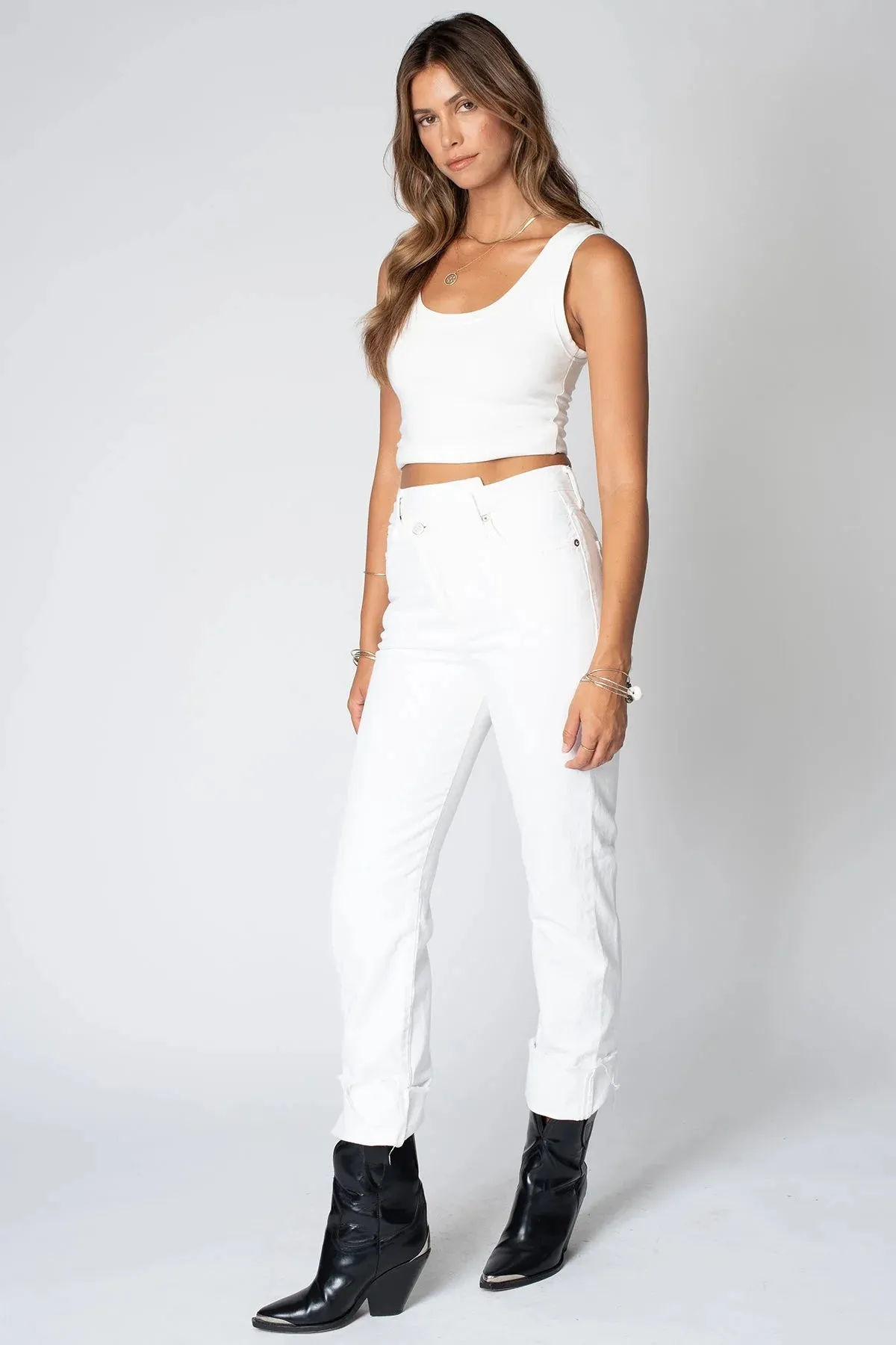 STILLWATER CROP TANK WHITE