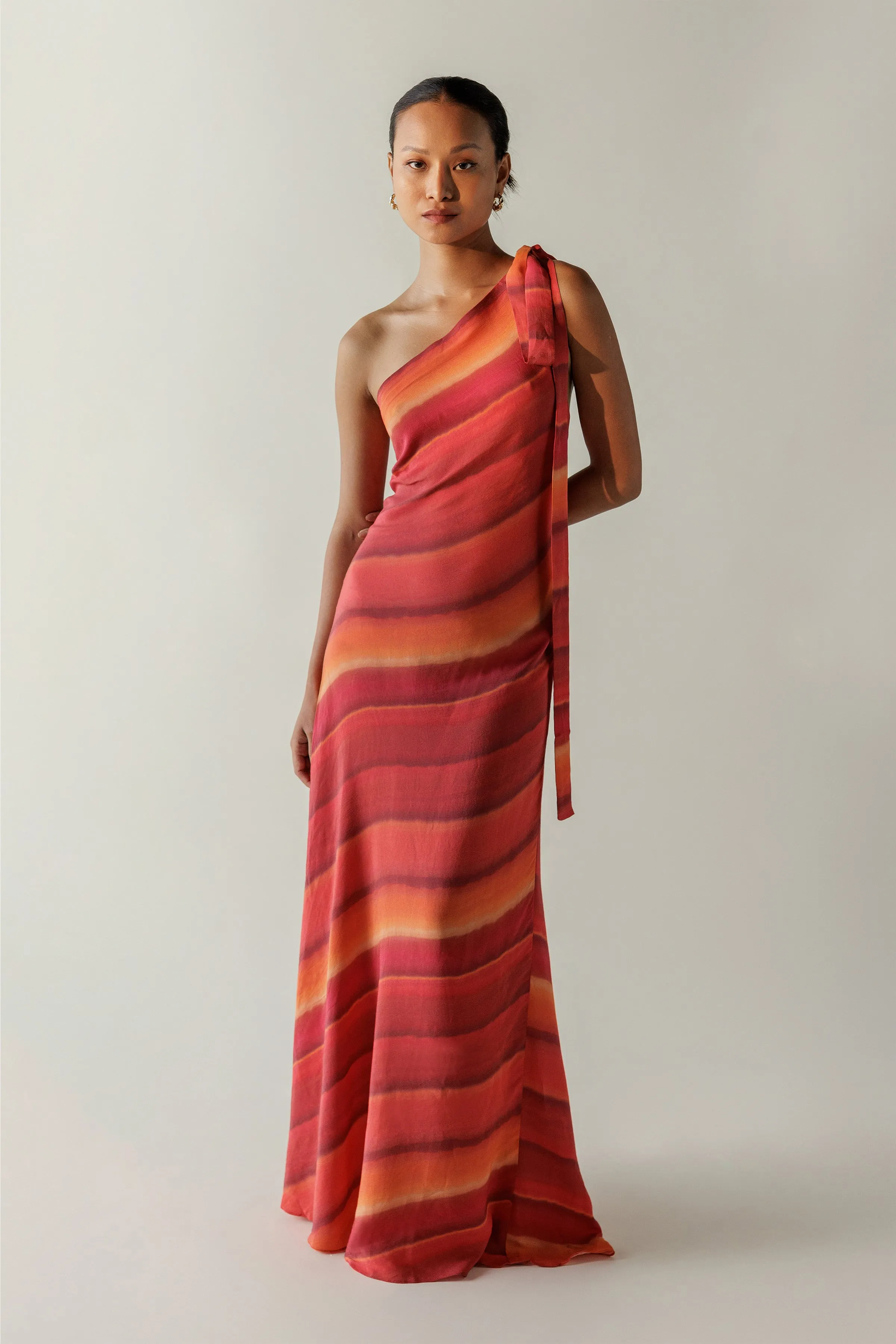 Tropez Dress - Ember Stripe