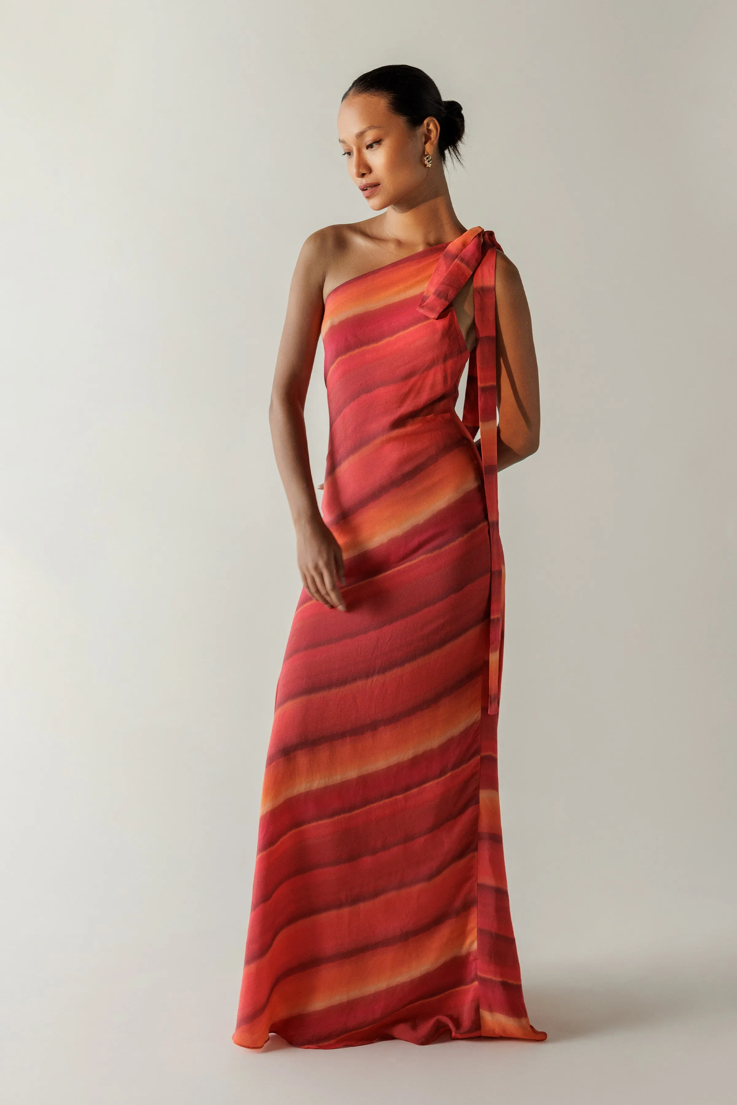 Tropez Dress - Ember Stripe