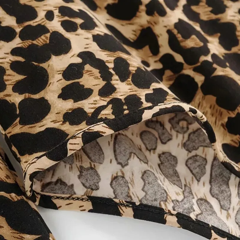 Vintage Leopard Printed Bodysuit