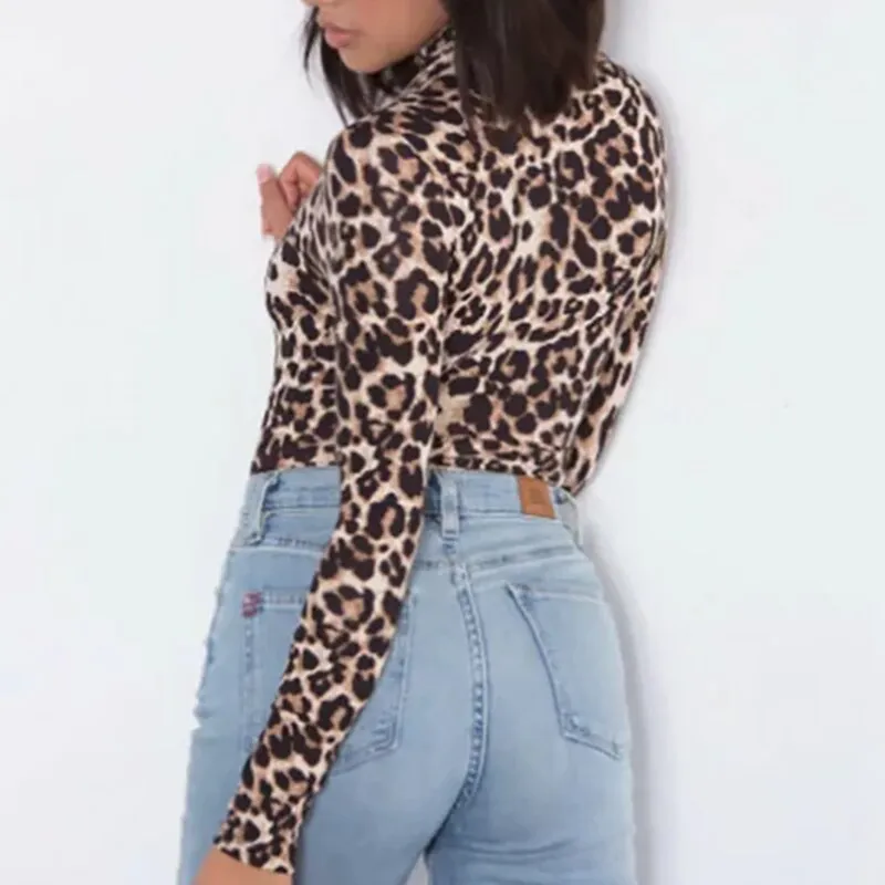 Vintage Leopard Printed Bodysuit