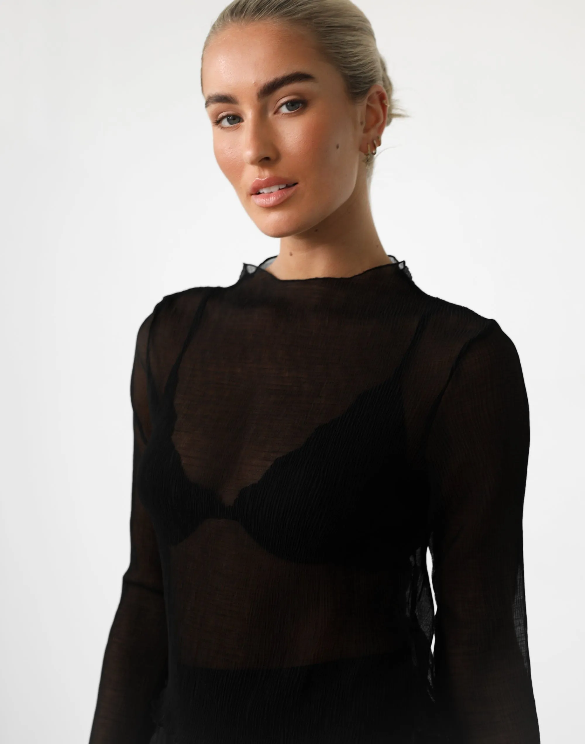 Vista Long Sleeve Top (Black)