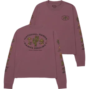 Women's 90s Doodle Parks Boxy Long Sleeve Tee