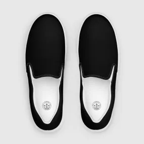 Women’s slip-on canvas shoes - Black