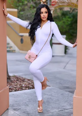 Yohan Long Sleeve Open Back Jumpsuit